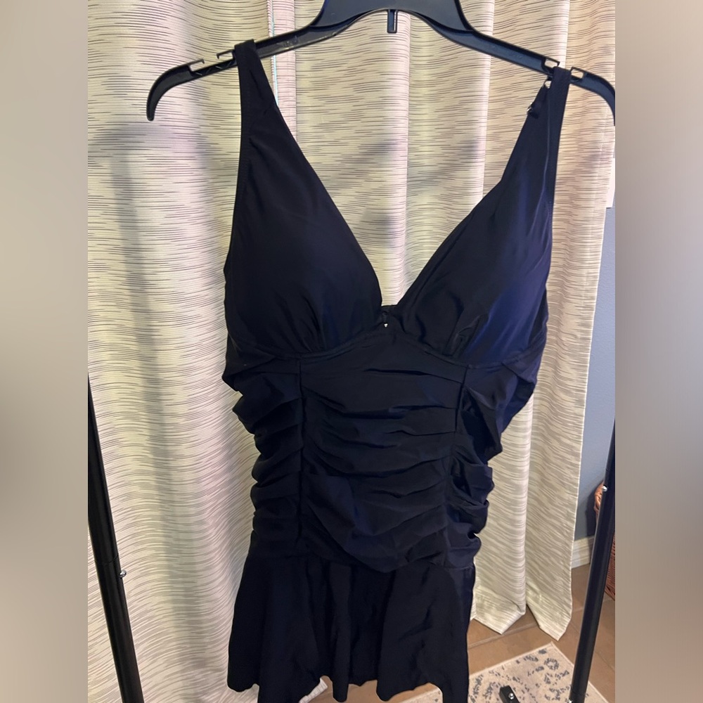 Elegant Black Women's Swim Dress